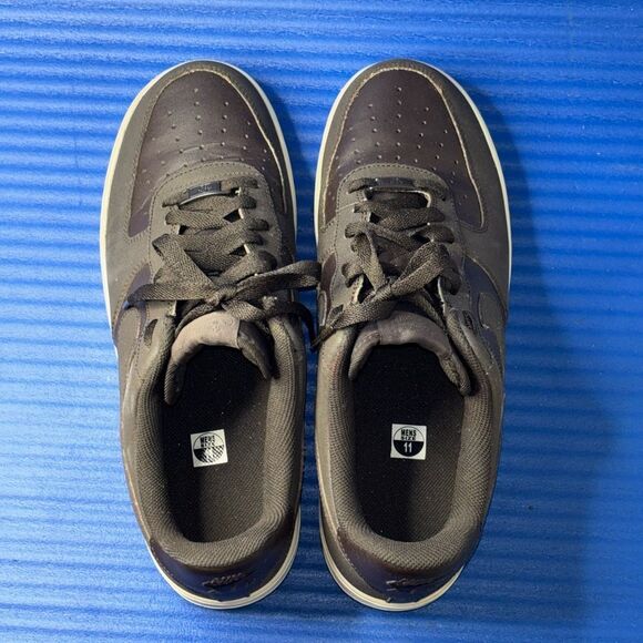 Size 11- Nike Air Force 1 Low 07 Microstripe Brown White 315122-202 RARE 2010 - Picture 5 of 8